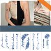Juice Herbal Tattoo Sticker Small Fresh Letters Male Semi-permanent Flower Arm Female Waterproof Tattoo