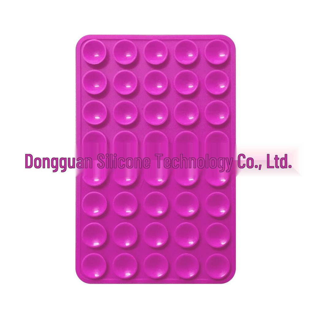 Черная силиконовая противоскользящая подставка для телефона: 24 Портативные, Минималистичные Наклейки на Присосках