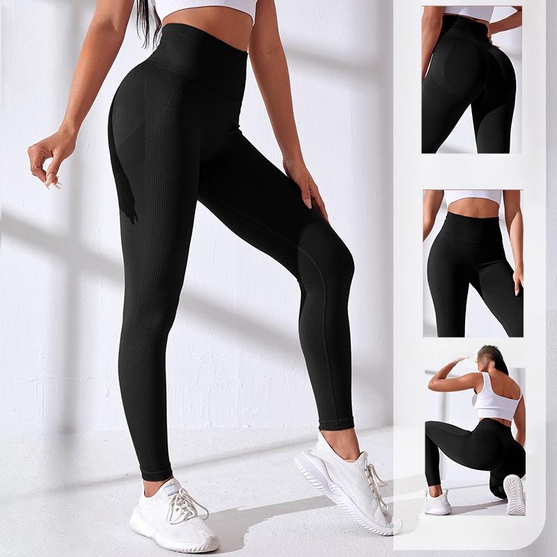 Fashion Seamless Push Up Fitness Yoga Pants Women High Waist Sexy Tight Running Sports Legging Pants Elastic Casual Office Lady Yoga Leggings 24425