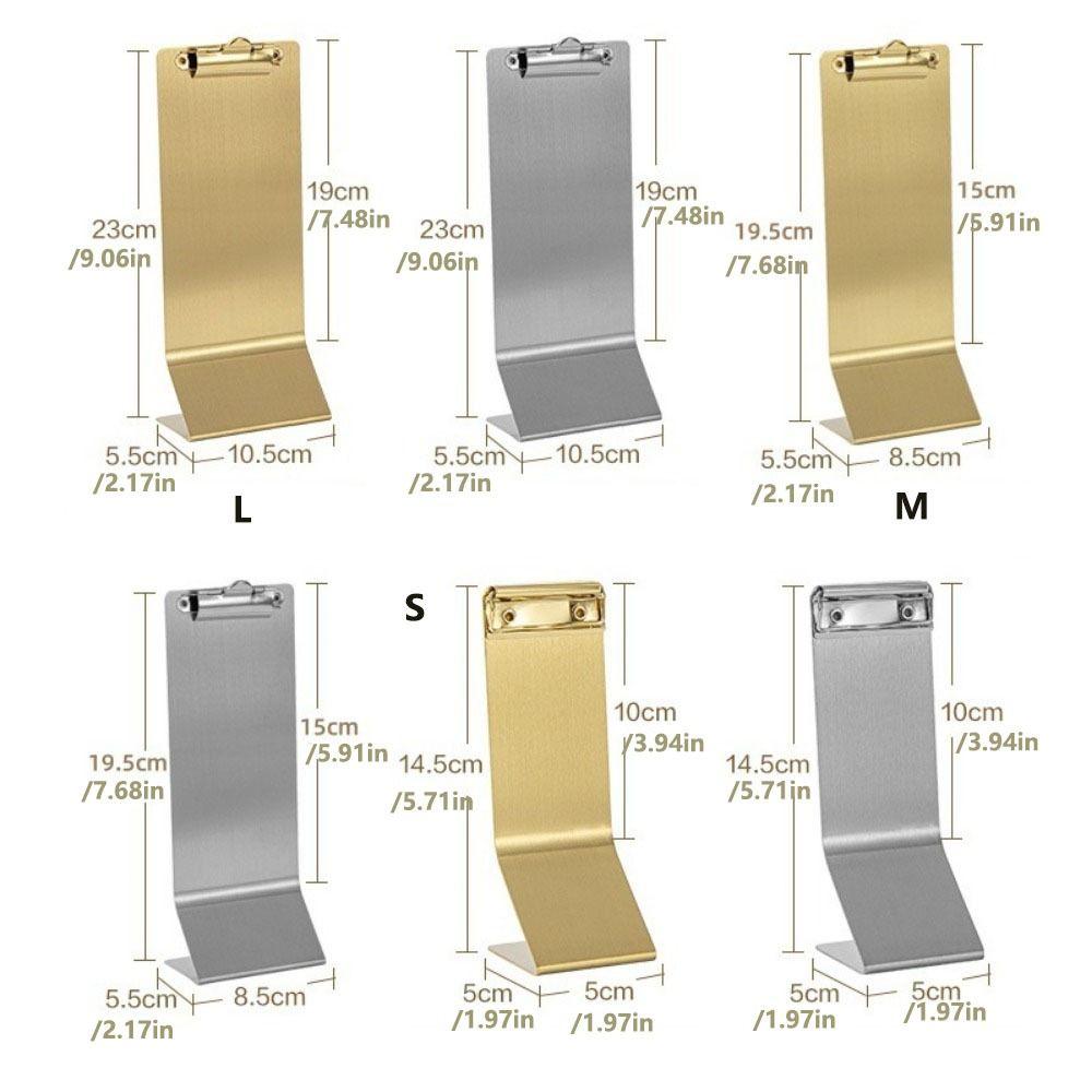 Metal Hard Plate Document Typing Paper Stand Vertical Design Receipt Holders Restaurant Use