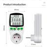 Digital Wattmeter LCD Energy Meter Electricity Power Meter Socket Electric Tester FR US UK AU BR Measuring Outlet Power Analyzer
