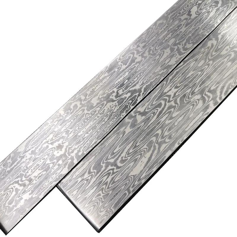22x3x0,3 см нож из дамасской стали, заготовки для изготовления ножей, сырье для изготовления сэндвичей Vg10, складной нож с фиксированным лезвием, заготовки для бара