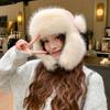 New Autumn and Winter Hat for Women Solid Color Imitation Mink Hair Thickened Cold-proof Lei Feng Hat for Winter Warm Cycling Ear Protection Hat