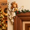 Decorative Wall Art Christmas Wooden Door Topper, Funny Snowman Nutcracker Penguin Angel Santa Claus Gift for Friends Frame Corner Sign Window Holiday