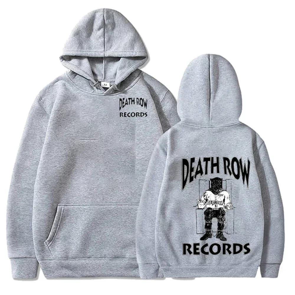 Осень/Зима Новые Худи Death Row Records Модные Свободные Худи для Мужчин и Женщин Спортивная Одежда Хип-Хоп Уличная Одежда