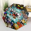 1 шт. Зонт для улицы Cuphead & Mugman - Автоматическое открытие/закрытие, Портативная 3-складная конструкция с 8-реберным железным каркасом - Идеальный подарок для фанатов, путешественников, D