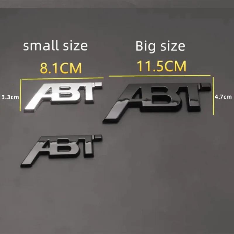 3D Металлическая Эмблема На Крышку Багажника Автомобиля Логотип ABT Эмблема Наклейка Декаль Для Golf RS3 ABT S3 S5 Q5 Q8 A4 B8 A3 8V