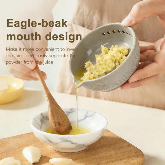 Терка для чеснока, стриппер для трав, миска 2-в-1, многофункциональный инструмент для очистки чеснока, имбиря, сыра, трав, кухонные инструменты для подготовки с встроенной теркой