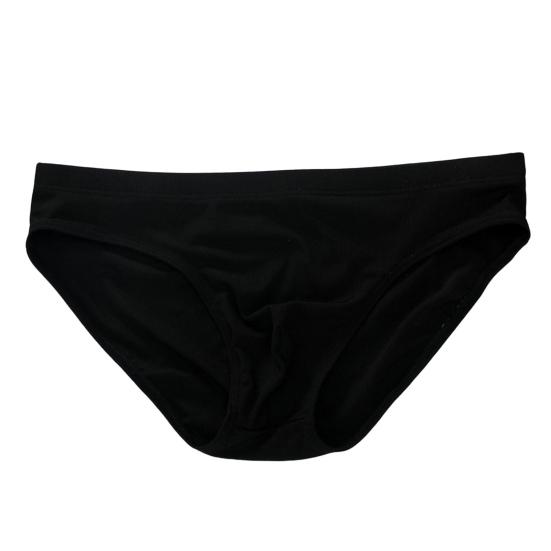 Men Briefs Low-rise Elastic Waistband Ice Briefs Solid Silk Color Ice Silk Thin Panties High Elastic Underwear