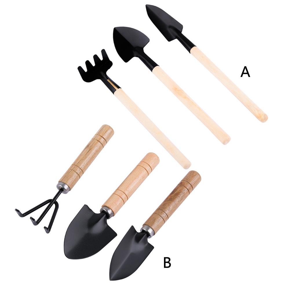 3Pcs Shovel Rake Spade Set Small Rake Shovel Spade Multifunction Bonsai Tools Set Hand Planting Tools for Indoor Gardening