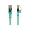 StarTech 6ASPAT10MAQ Câble De Réseau 10 M Cat6a S/UTP [STP] Eau (Cable - Aqua CAT6a Ethernet Cable 10m) - 0065030881654