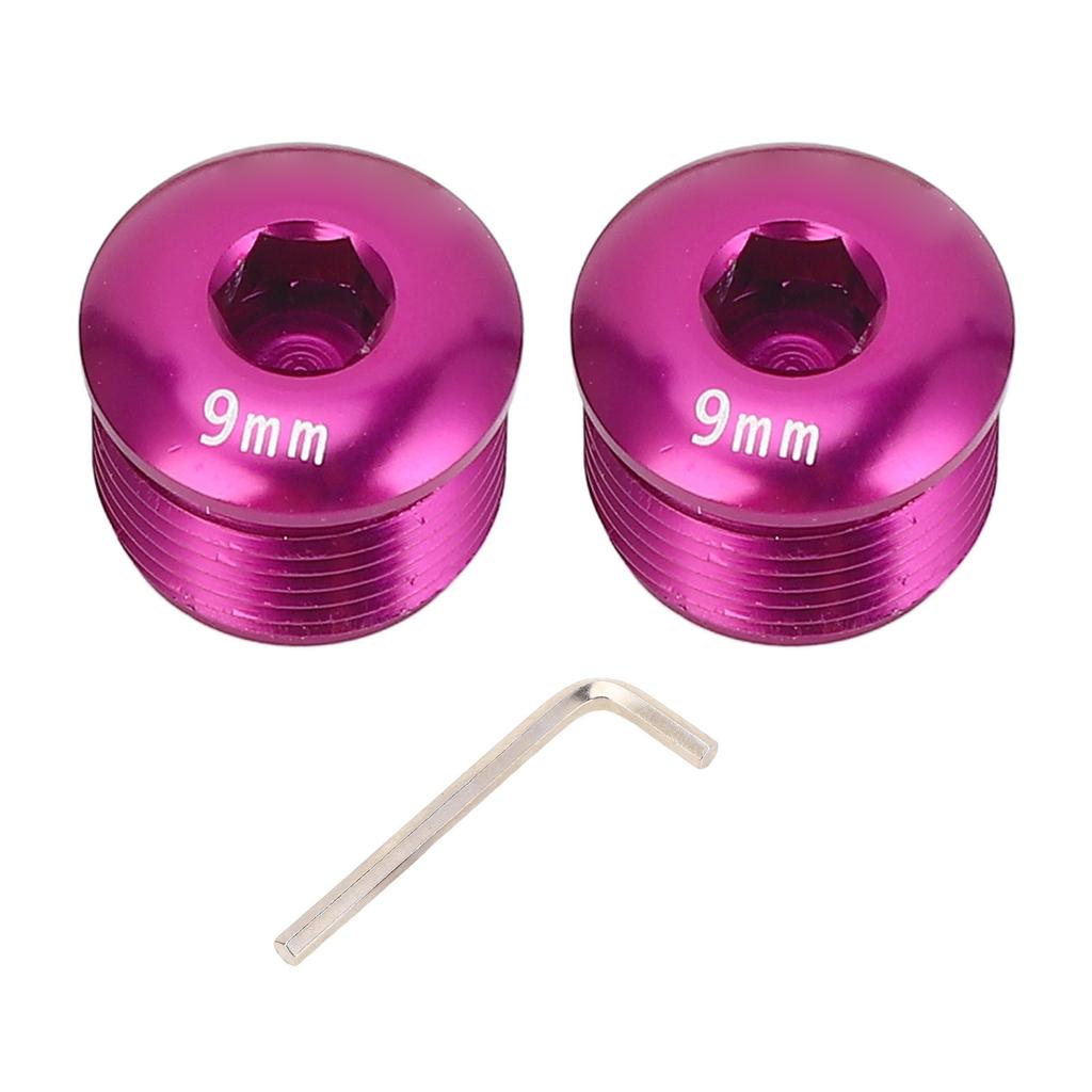 2 ШТ. Пылезащитная крышка для педали велосипеда M14 9 мм из алюминиевого сплава, защитный стопорный винт для горного велосипеда