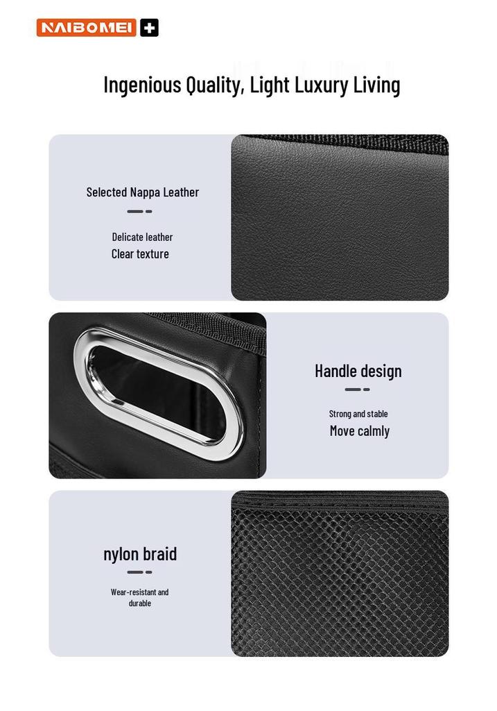 Leapmotor Car Trunk Storage Box for T03, S01, C11, C01, C-More Models - Organizer and Decorative Accessory.