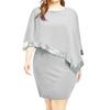 2024 Irregular Sequin Patchwork Plus Size Women's Dress - 8 Colors & Sizes Available
