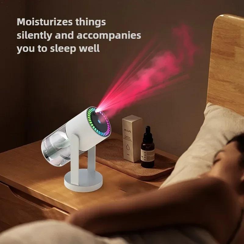 Креативный увлажнитель воздуха с проекцией звездного неба, вращающийся мини-увлажнитель воздуха для автомобиля со светодиодной подсветкой, электрический USB-диффузор ароматов для спальни