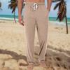 Men's Knitted Fashionable Printed Pocket Casual Pants Pajama Pants