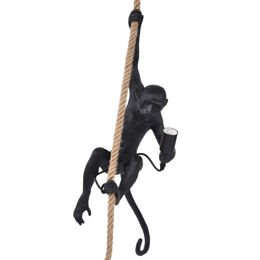 110?220 В смоляная пеньковая веревка обезьяна подвесной светильник прочные люстры обезьяна для дома