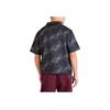 Jordan Мужская рубашка Essentials Letter Print Collared Sport Casual Breathable Free Short Sleeve Shirt Black FB7323-010