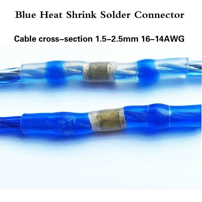 10/20/50 шт. термоусадочные стыковые обжимные клеммы водостойкие уплотнительные соединители для проводов припой для сращивания кабеля клеммный комплект
