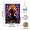 Full Round Diamond Painting Spider-man Breaking Through The Wall Art Rhinestone Picture Mosaic DIY 5D Cross Stitch Embroidery Home Decoration
