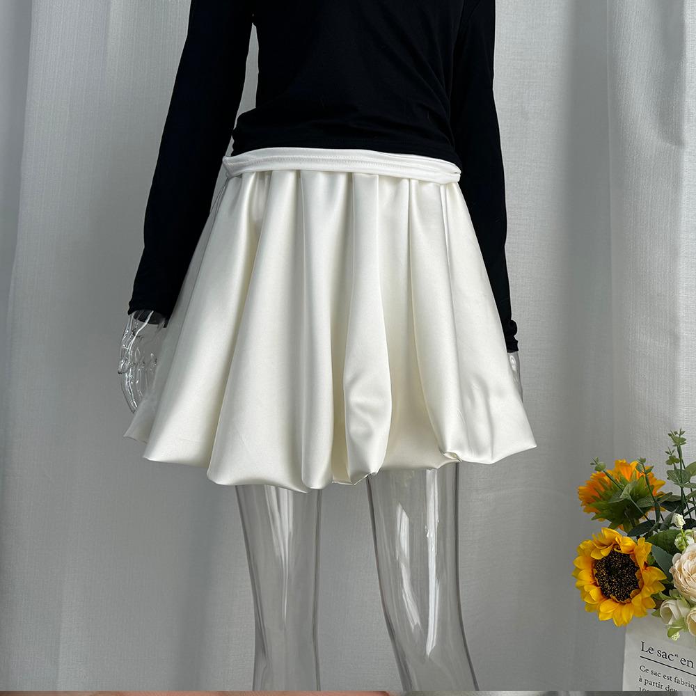 Hirisionsan А-силуэт весна-лето атласная юбка женская клетчатая женская одежда 2025 новые повседневные элегантные мини-юбки с высокой талией Y2k