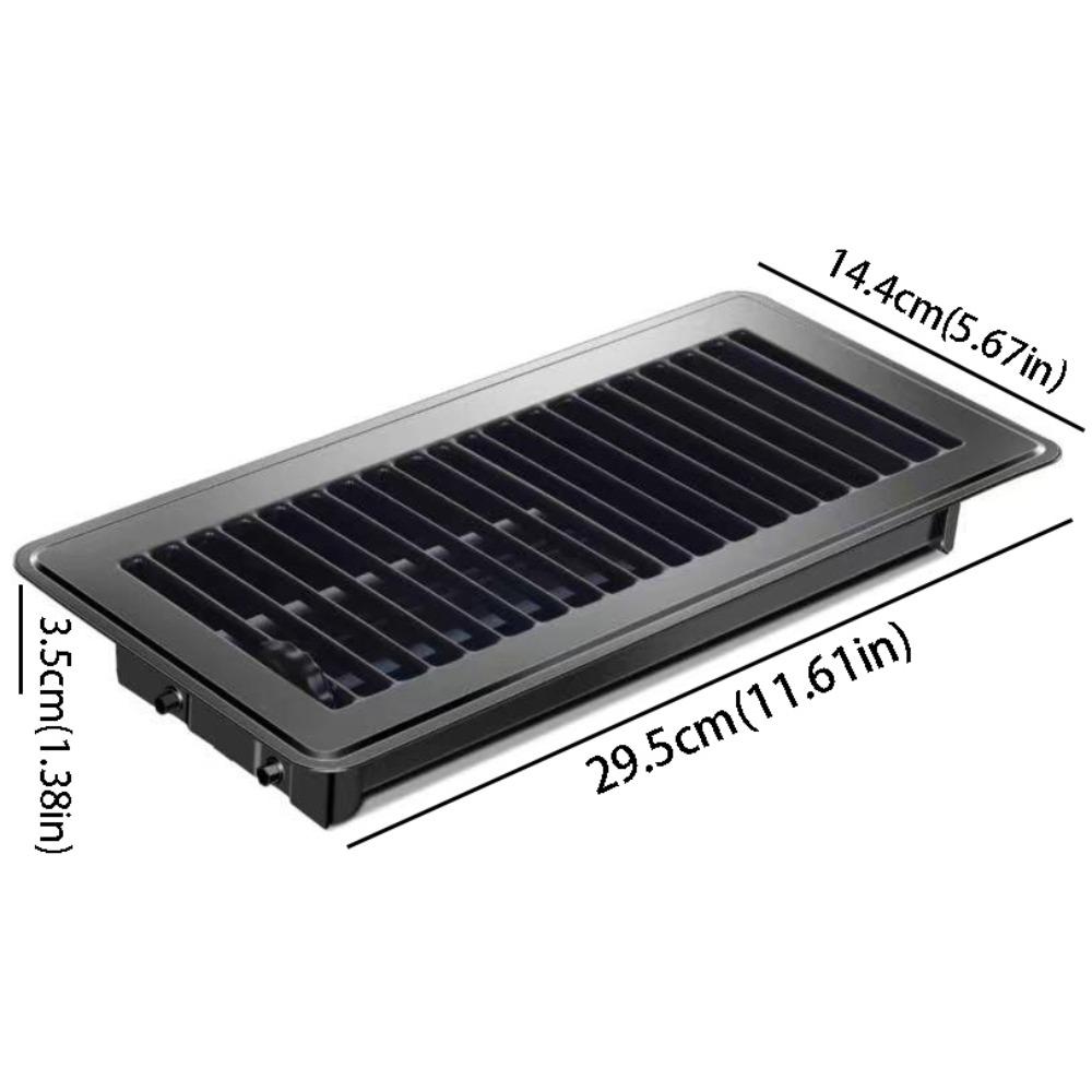 Carbon Steel Floor Register High Efficiency Air Vent Covers 2-Pack Floor Vent Covers  Home Floor