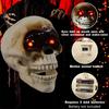 Halloween Decoration Scary Horror Party Decorate Skull With Red Light Eyes&Sound