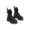 Dr. Martens Leather Thick Sole Comfortable Versatile Short Mid-Calf Boots Women Boots Black 30970001