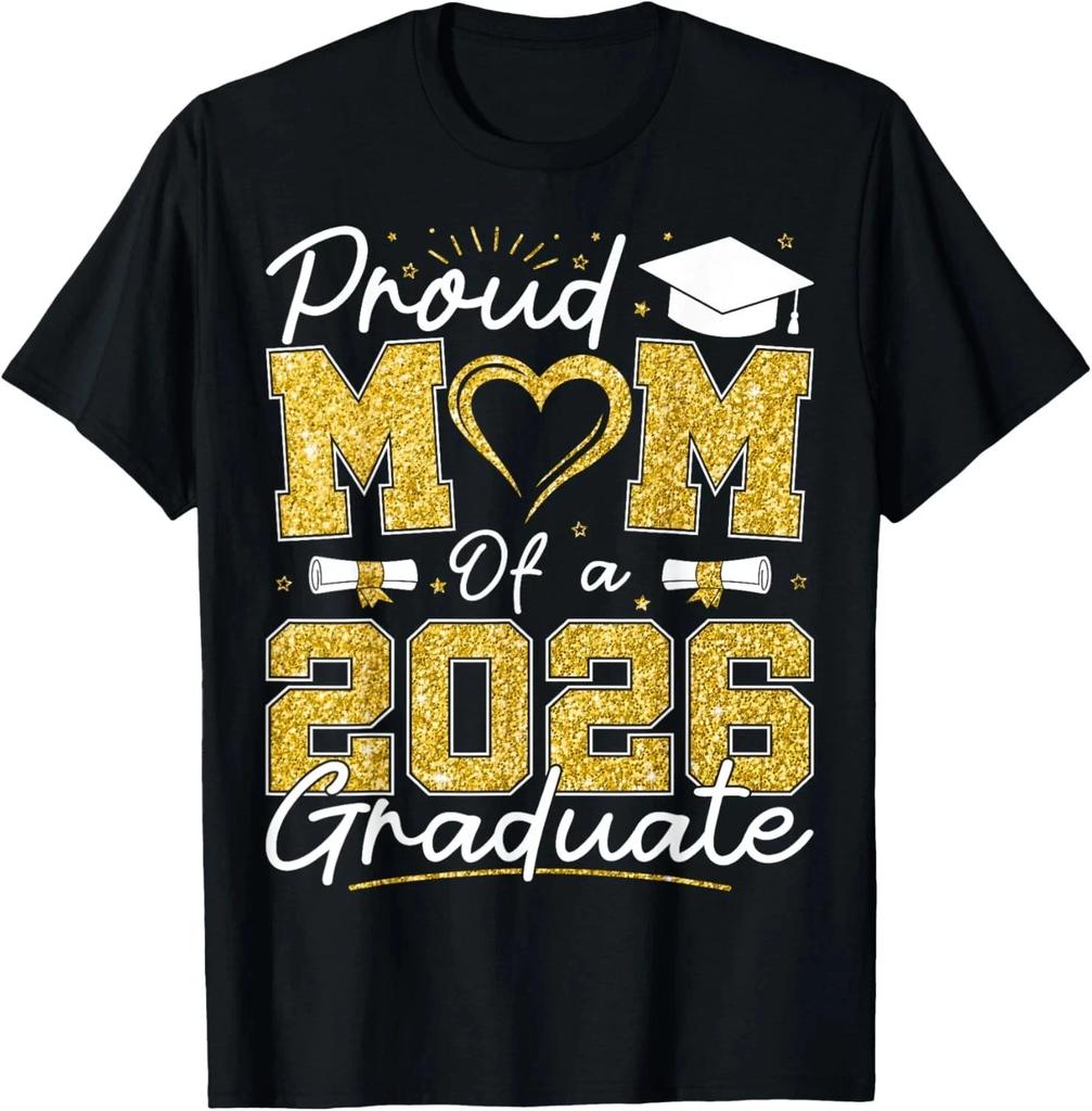 Proud Mom of A 2026 Graduate Senior 2026 Grad Family T-Shirt UNISEX