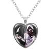 Jeff And Jane The Killer Necklace Anime Creepypasta Creepy Pasta Ticci Toby Creative Cartoon Glass Cabochon Heart  Pendant Gifts