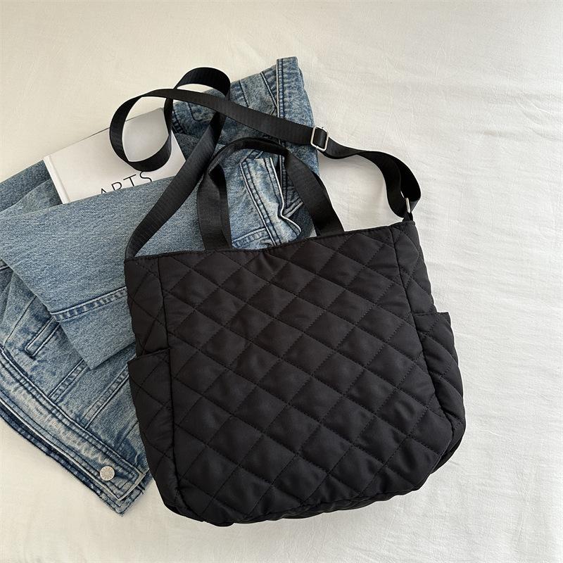 Осенне-зимняя модная сумка через плечо для поездок на работу, повседневная сумка-мессенджер, большая вместимость, простая женская сумка-тоут