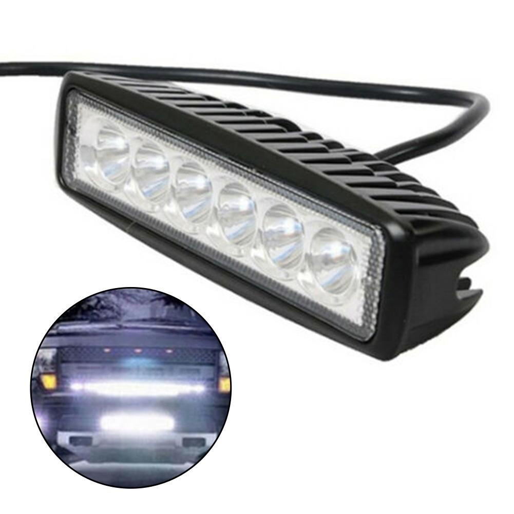 12 В рабочая фара для бара, противотуманная фара для бездорожья, внедорожника, полноприводного автомобиля, лодки, грузовика, рабочие фары 18 Вт, водонепроницаемые, 6000 К, белые автомобильные фары