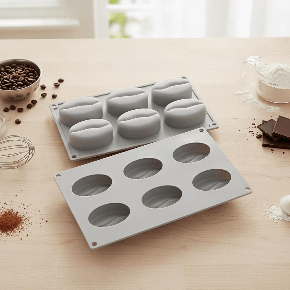 Easy To Release Coffee Bean French Dessert Mold Silicone Baking Mold Mousse Cake Mold Chocolate
