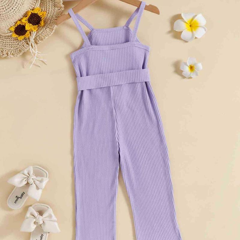 Стильные комбинезоны для девочек, летние повседневные комбинезоны с бантом на подтяжках для детей