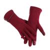 Graceful Thicken Windproof Plus Velvet Touch Screen Gloves Skiing Gloves Driving Mittens