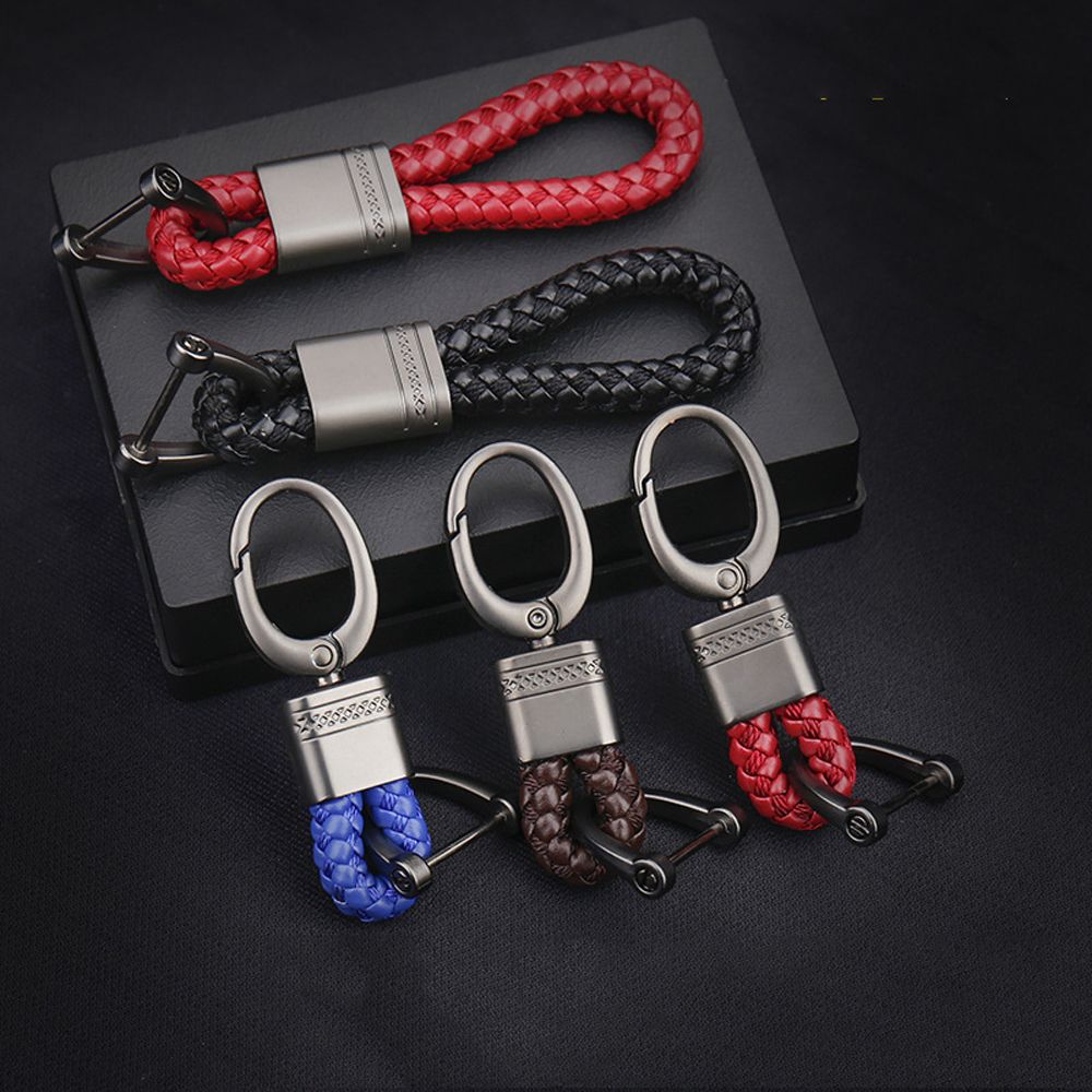 Strap Key Accessory Phone Number Keychain Knitting Rope Key Chain Leather Keychain Car Key Holder