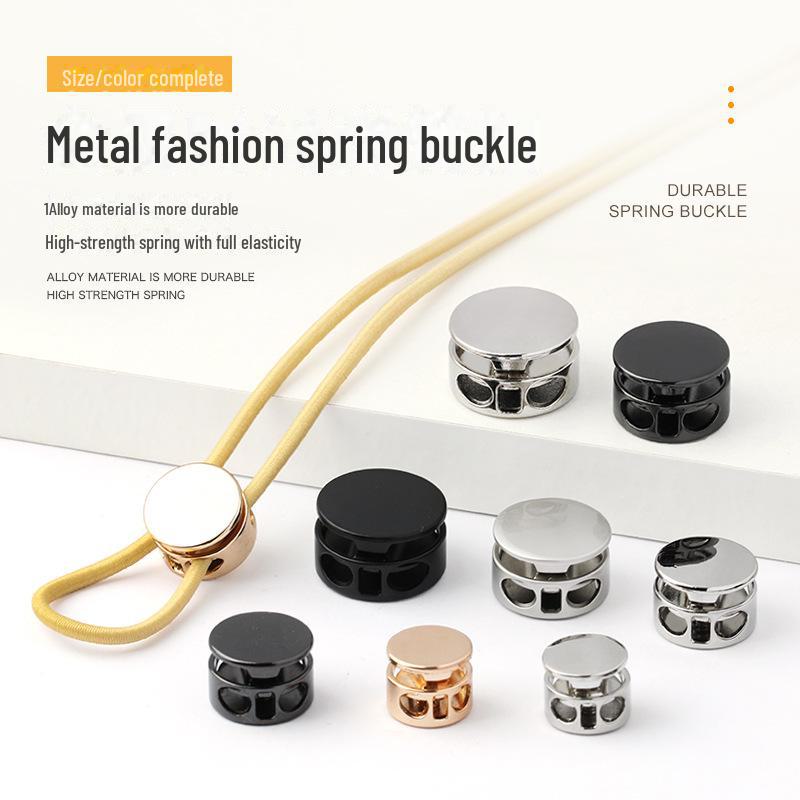 Регулируемый металлический пружинный шнур-замок для спортивной одежды