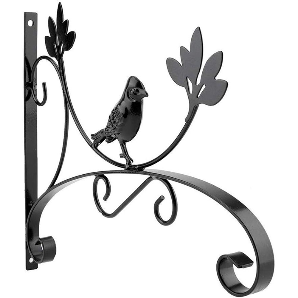 Wall-mounted Retro Garden Planter Hooks Flower Basket Bracket Metal Plant Bracket Wall Hanging Hook