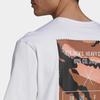 adidas Свободные футболки с камуфляжным принтом, мужские топы, белые GQ8305