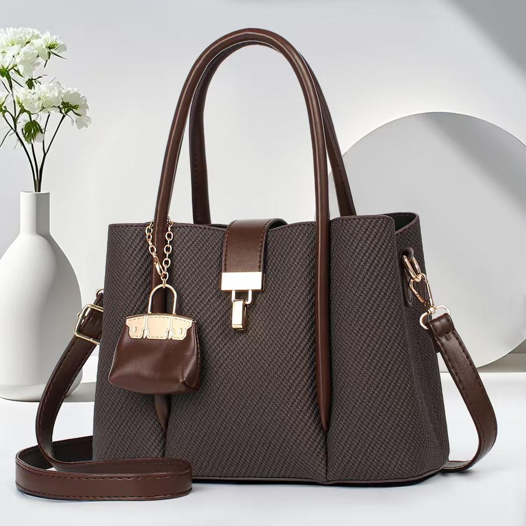 Новая сумка с подвеской Splicing, модная, темпераментная, универсальная сумка-тоут, высококачественная, большая вместимость, сумка через плечо на одно плечо