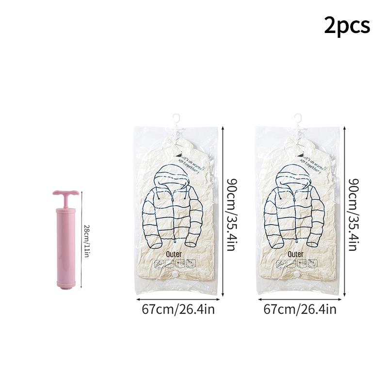 Подвесной пылезащитный чехол Вакуумная компрессия Мешки для хранения одежды Чехол для одежды Сумка для хранения костюма Органайзер для гардероба Предметы первой необходимости в общежитии