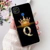 Прозрачный чехол для Redmi 9C NFC Чехол для Redmi 9C Прозрачный Модный Роскошный Буквы A-Z Корона Мягкий ТПУ Чехол для телефона