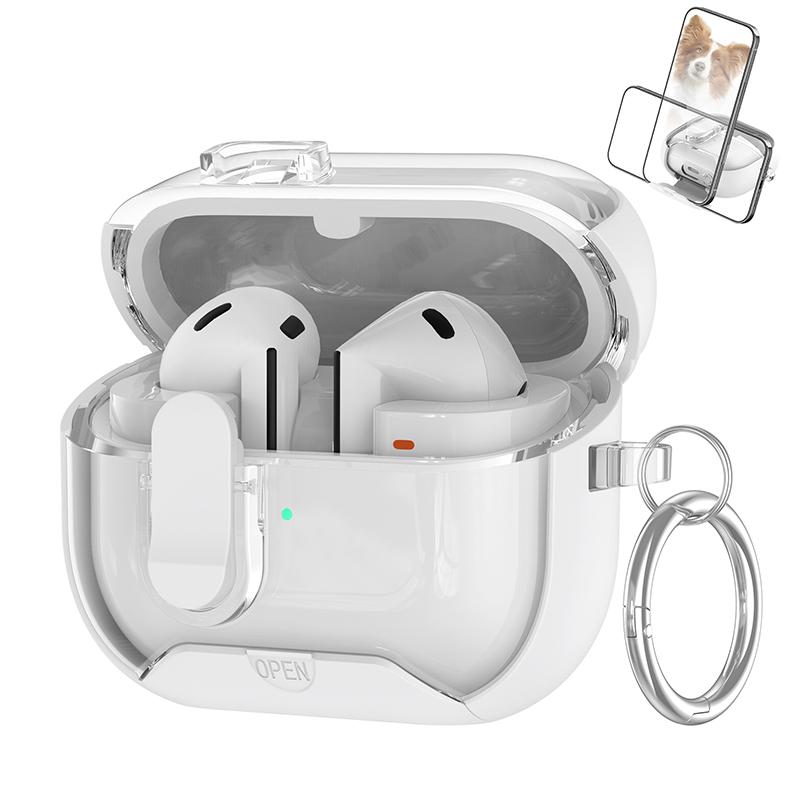 Защитный чехол с замком для Samsung Galaxy Buds 3/3Pro с подставкой для телефона и набором для чистки для Samsung Galaxy Buds 3