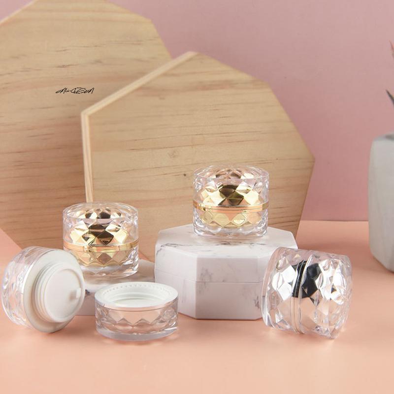 7g Acrylic Plastic Cosmetic Jar with Inner Lid Travel Size Storage Container for Cream Balm Nail & Candle Packaging