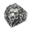 Небрендовое мужское кольцо кольцо лев свободный размер животное прочное толстое серебряное большое морда льва мотив животного размер регулируемый серебряное кольцо