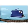 (Blue) iPhone 14 (6.1)Case Leather Wallet Book Stand view