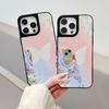 Mirror Phone Case for iPhone 15 11 13 14 for 15 16 Pro Max 12 13 16 Pro Cloud Flower and Animal Cute Style Phone Case