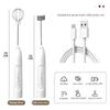 Портативный электрический вспениватель молока USB Взбиватель яиц Ручной венчик для кофе Перезаряжаемый миксер для пены Домашняя кухня Вспениватель молока Вспенивание
