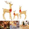 3Pcs Lighted Reindeer Decor,LED Christmas Yard Decorations for Outdoor