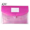 Student File Holder Expandable Document Folder with Label Slot, Layered Design Waterproof PP Envelope, Secure Rope Closure Organizer for Office